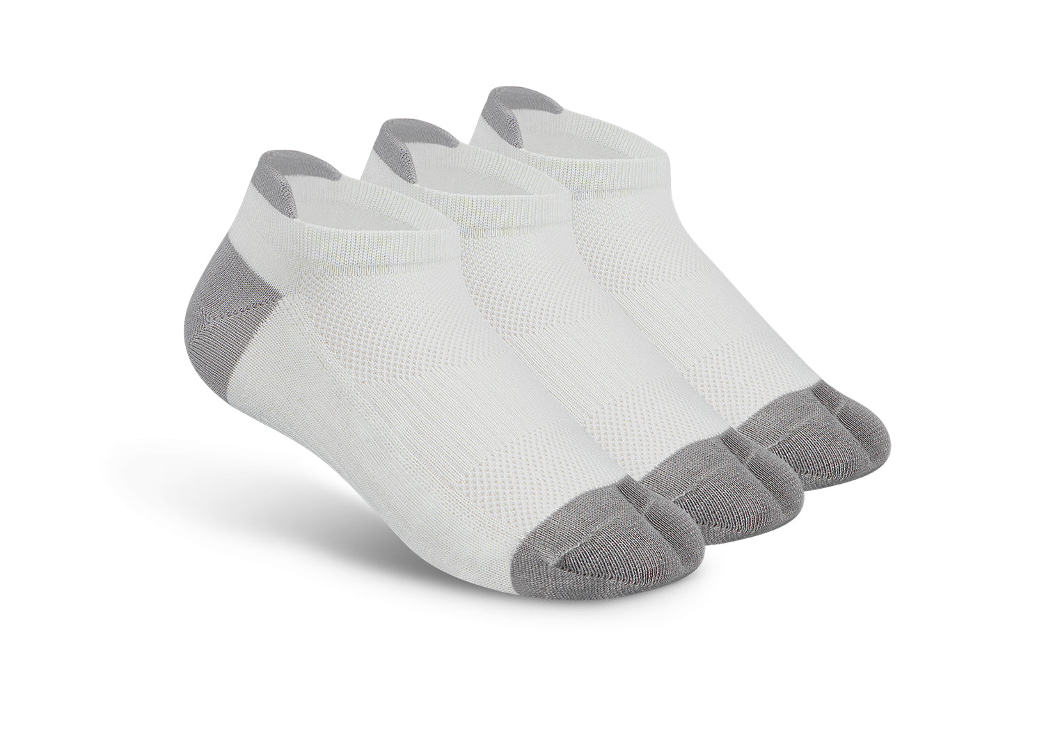 Bunion Relief. Padded Low Cut Socks - White