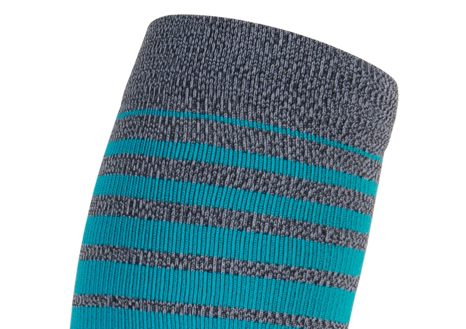 Compression Calf Sleeves Standard 20-30 mmHg - Gray/Teal Stripe - Image 4