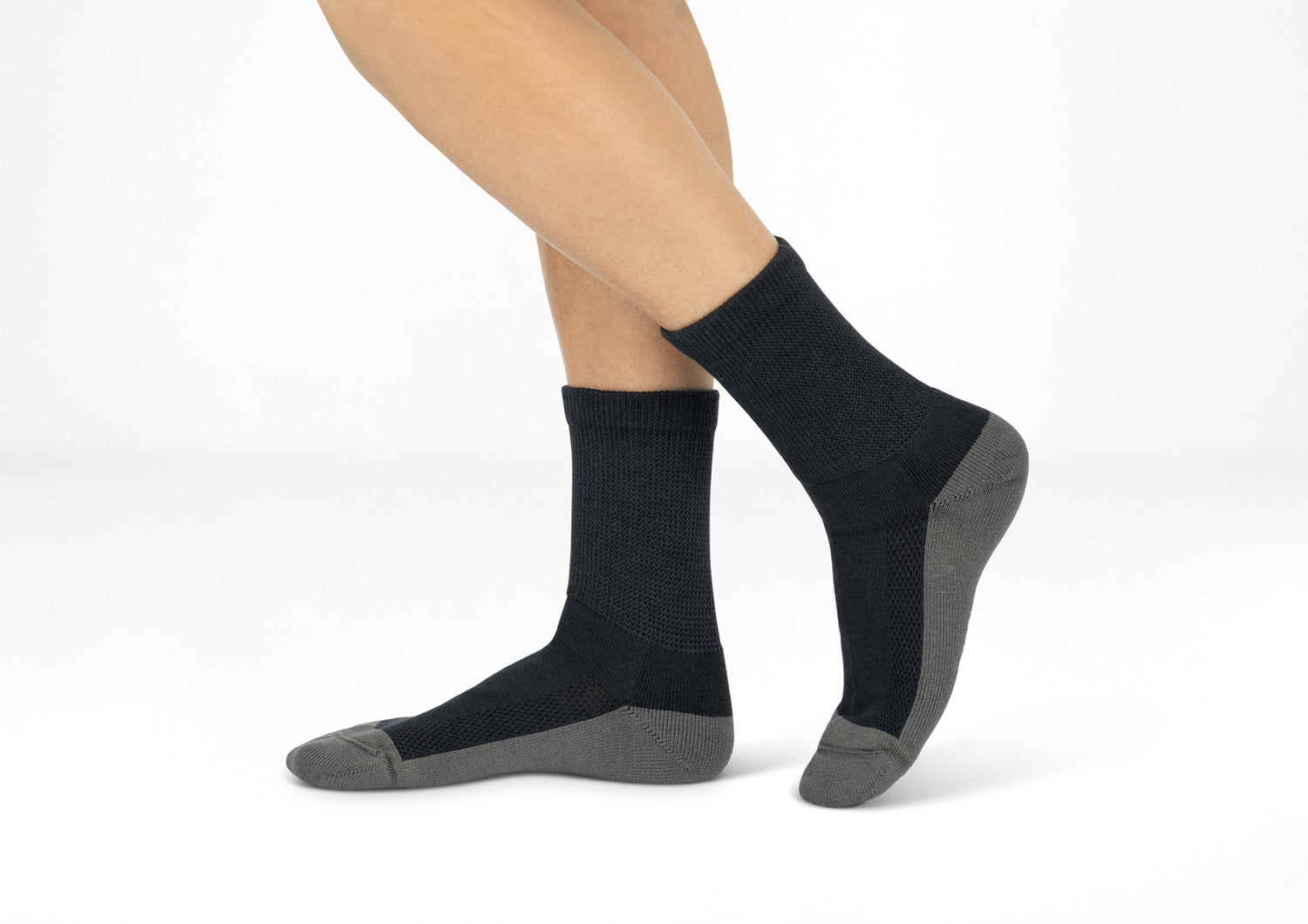 Padded Sole Socks - Charcoal - Image 2