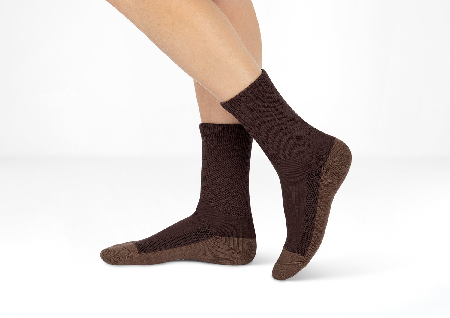 Padded Sole Socks - Dark Brown - Image 2