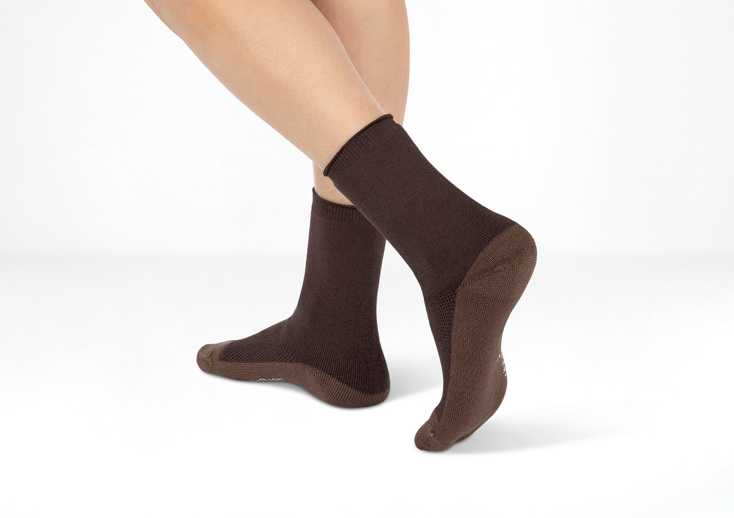 Extra Roomy Socks (Thick) - Dark Brown - Image 2