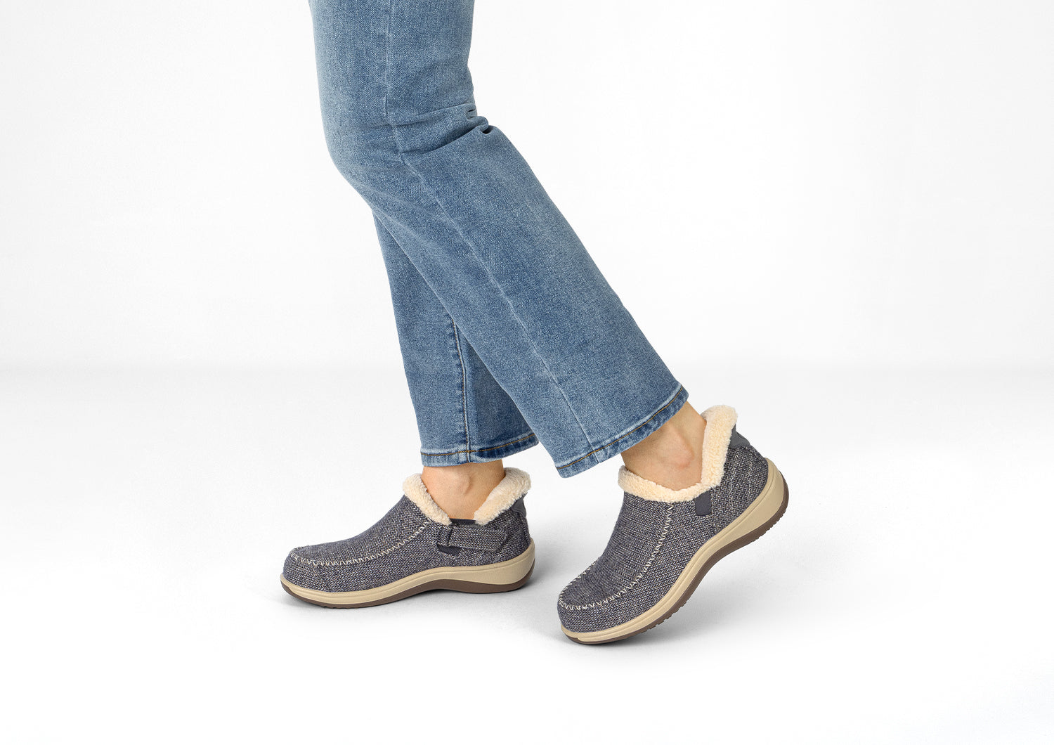 Lorin Hands-Free - Blue Herringbone Wool - Image 2