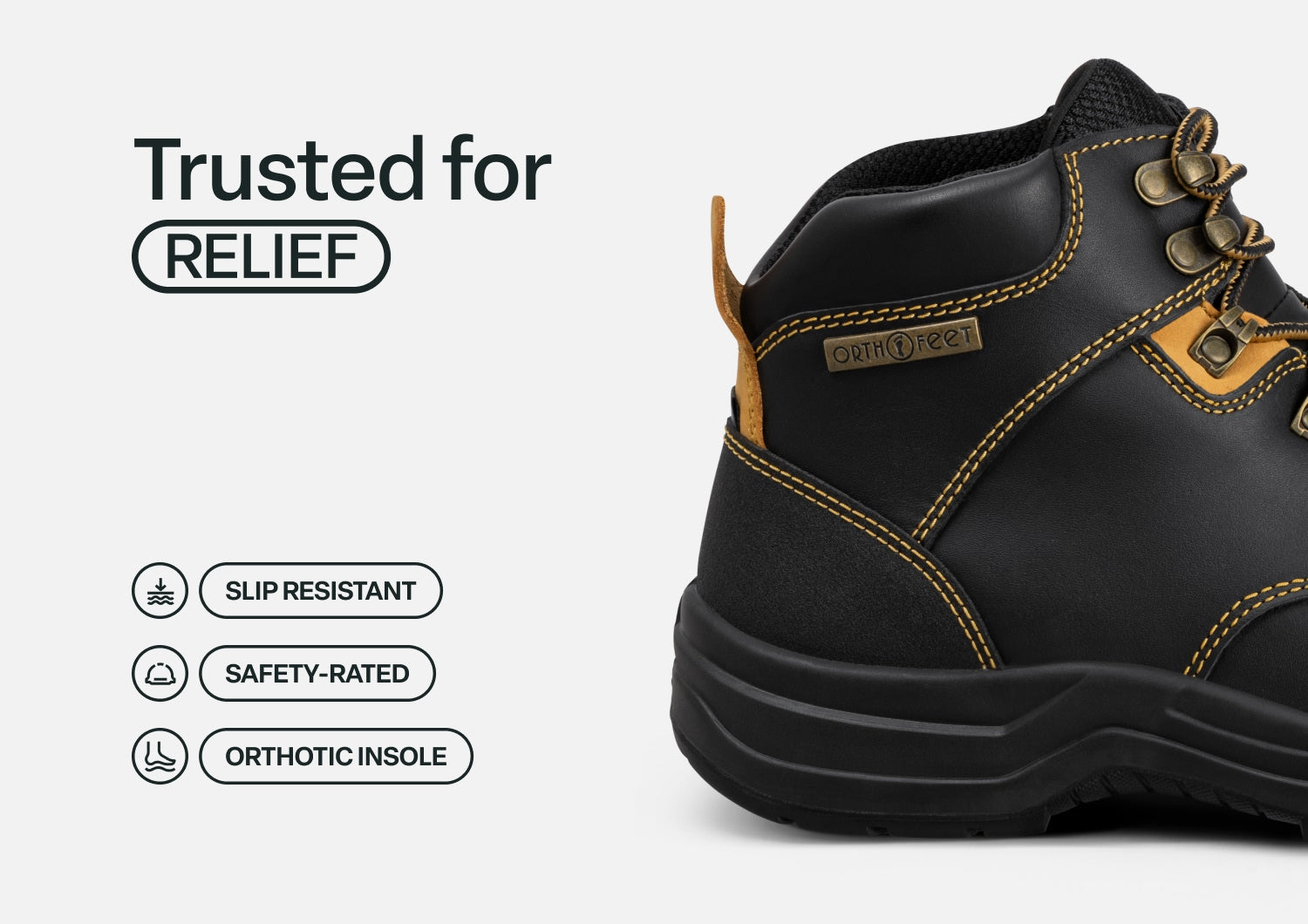 Granite Work Boots - Black - Image 5
