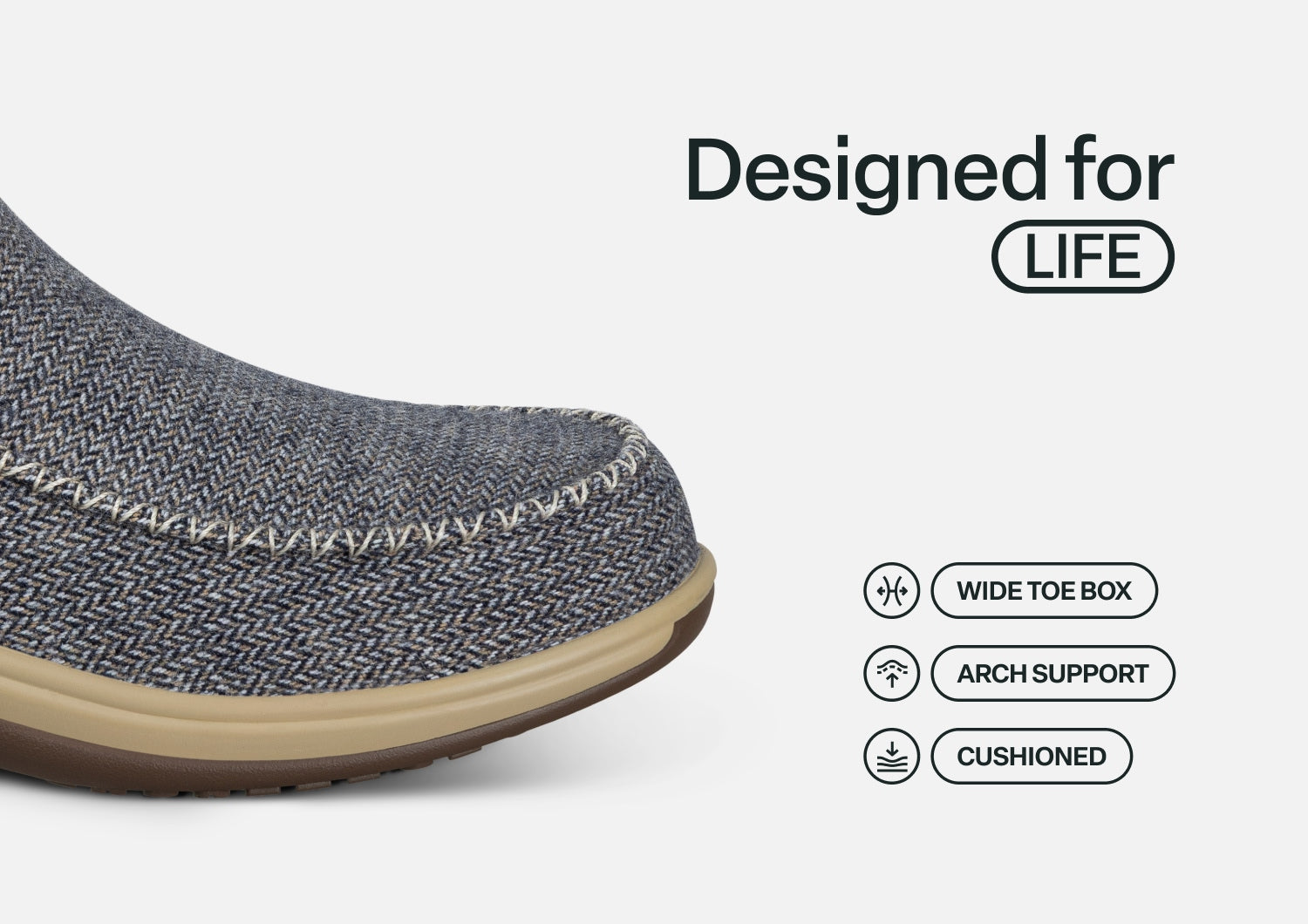 Lorin Hands-Free - Blue Herringbone Wool - Image 6