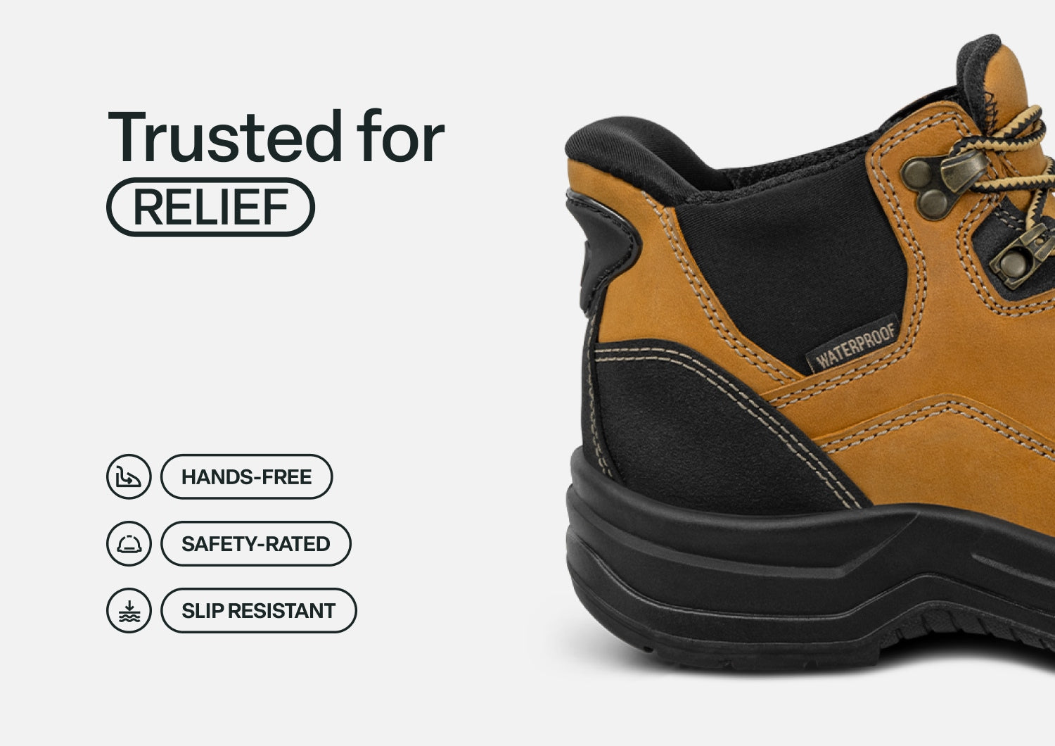 Quartz Hands-Free Work Boots - Wheat - Image 4