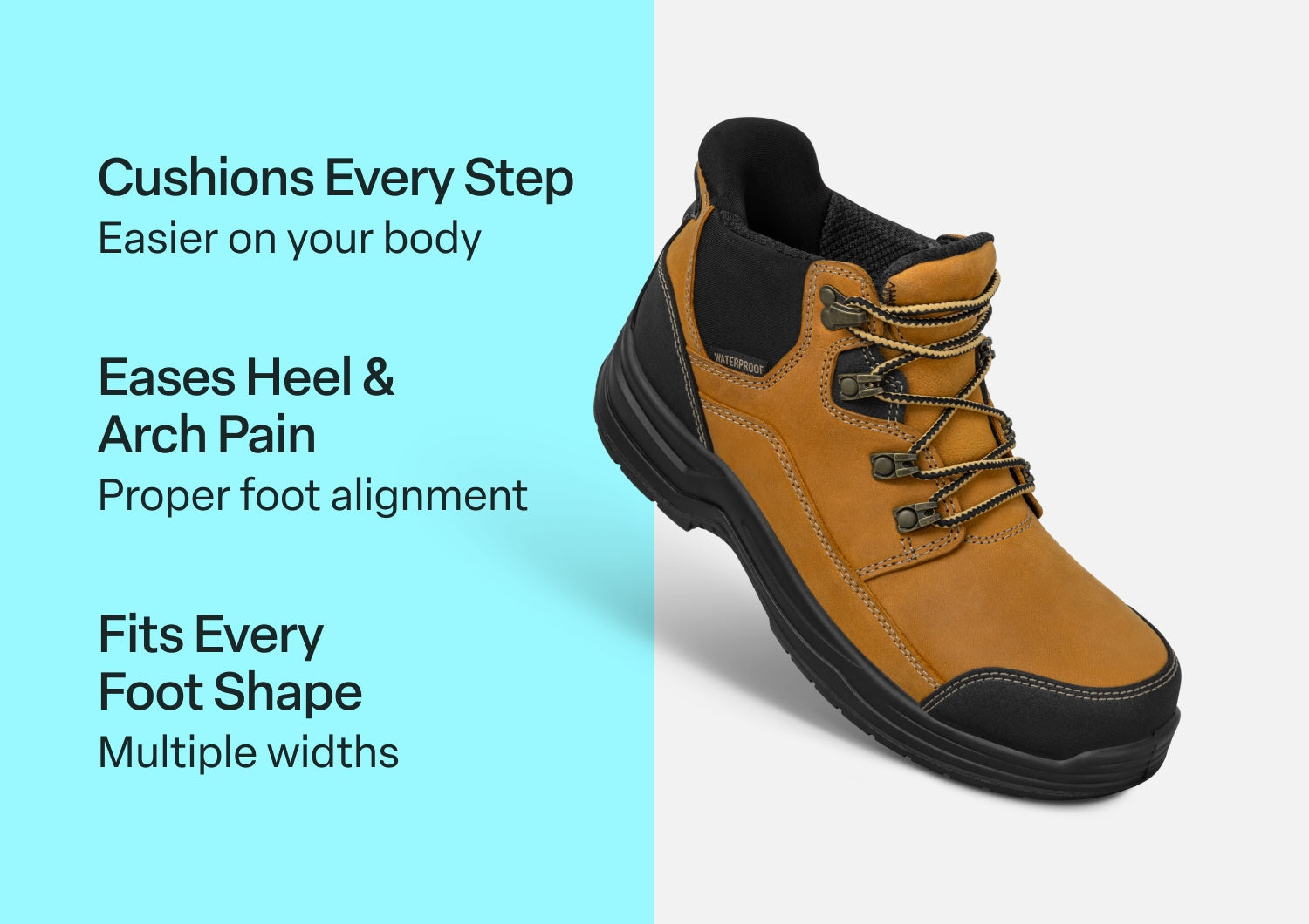 Quartz Hands-Free Work Boots - Wheat - Image 2