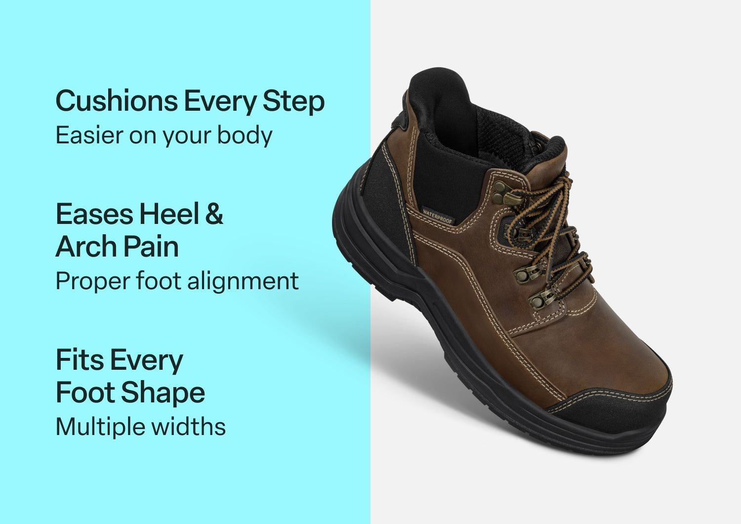 Quartz Hands-Free Work Boots - Brown - Image 2