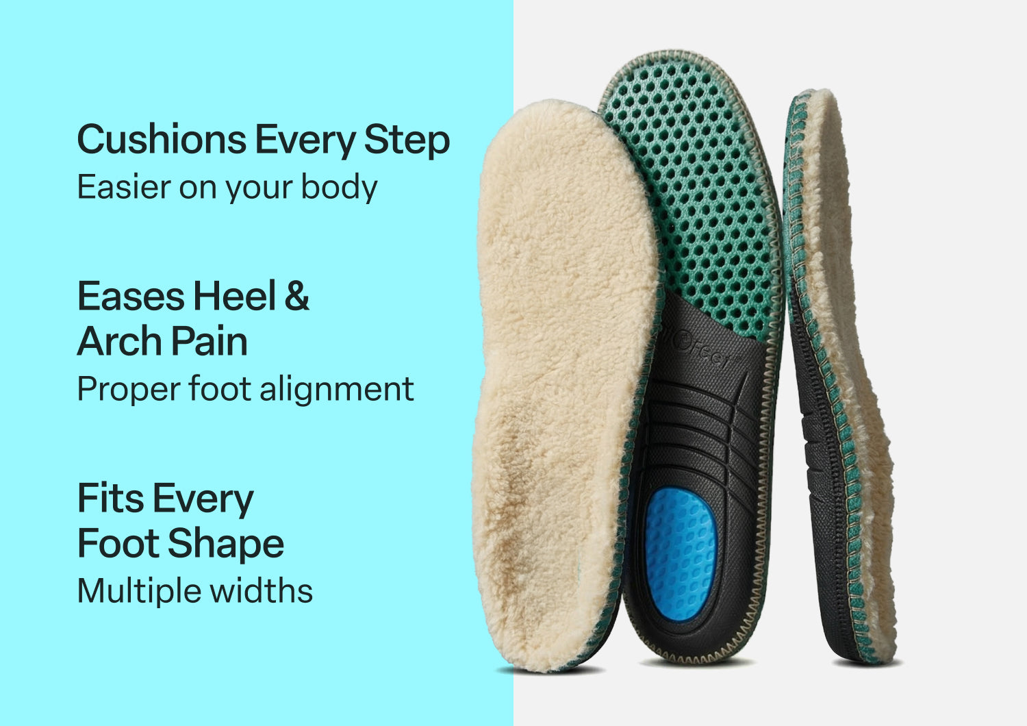 Men's Slipper Insoles - Tan - Image 3