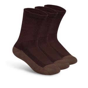 Padded Sole Socks - Dark Brown